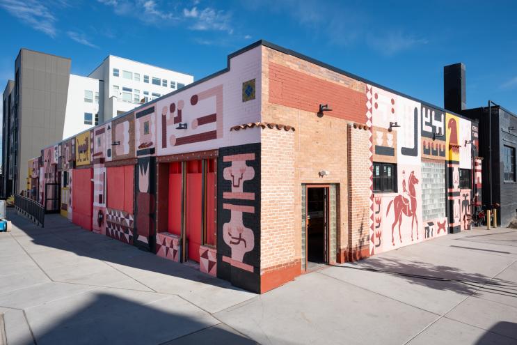 a building painted with a mural