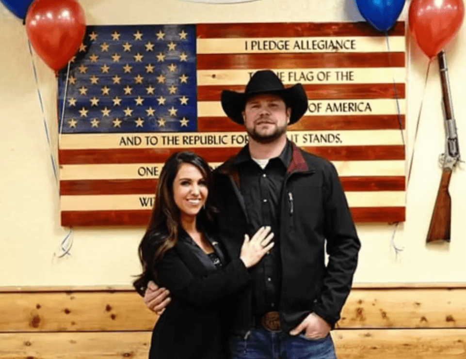 Jayson and Lauren Boebert posing for a photo.