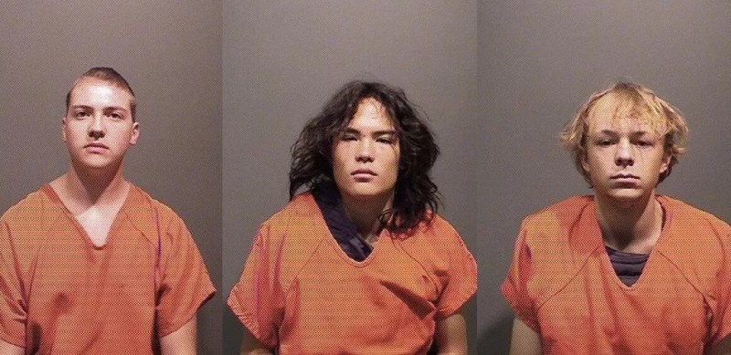 Mugshots for Nicholas "Mitch" Karol-Chik, Joseph Koenig and Zachary Kwak.
