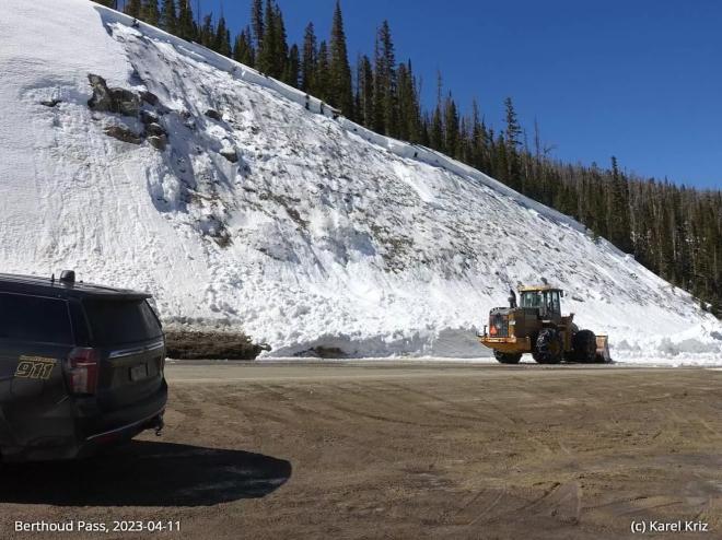 snow and equipment