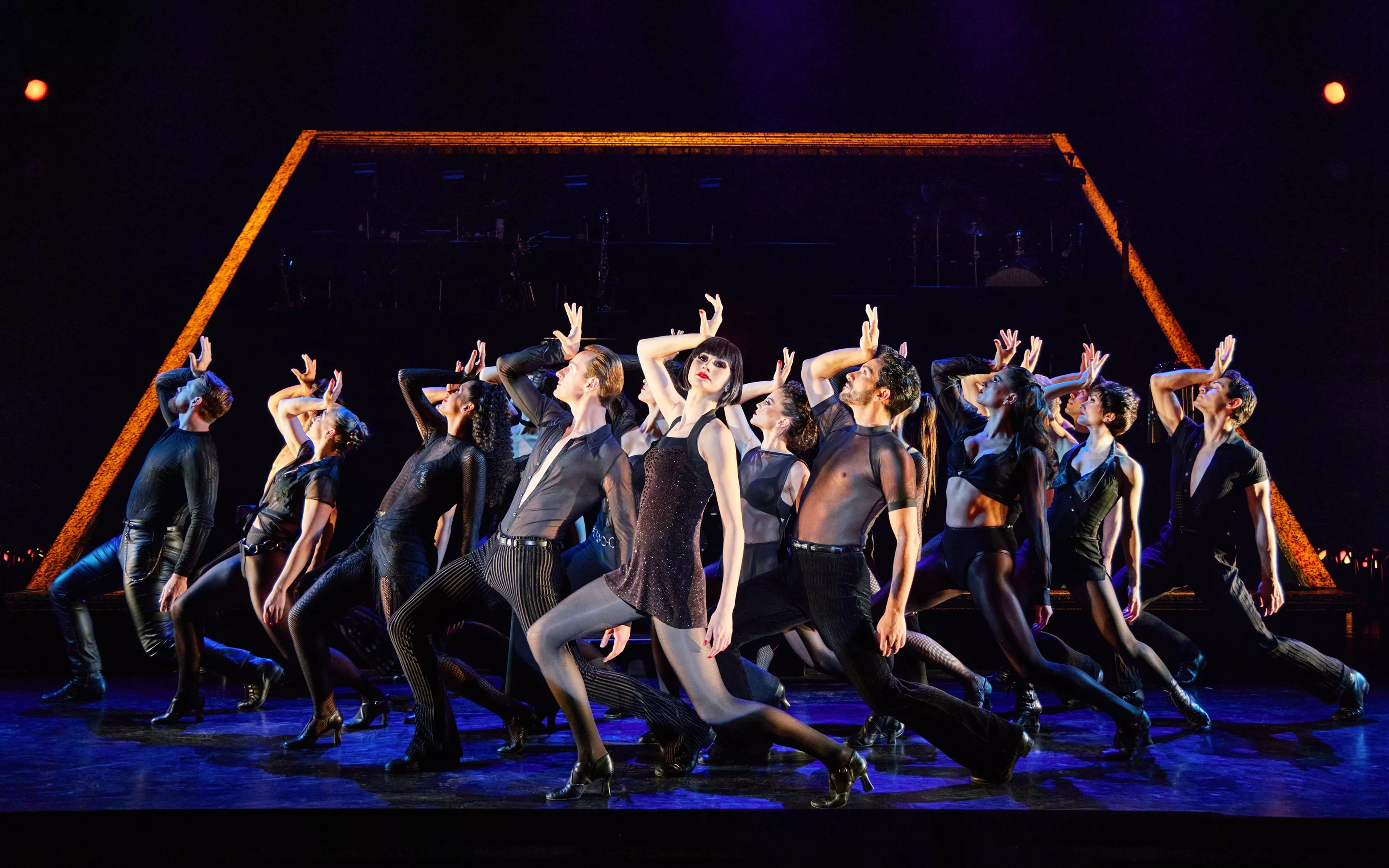dancers on stage as part of Chicago musical