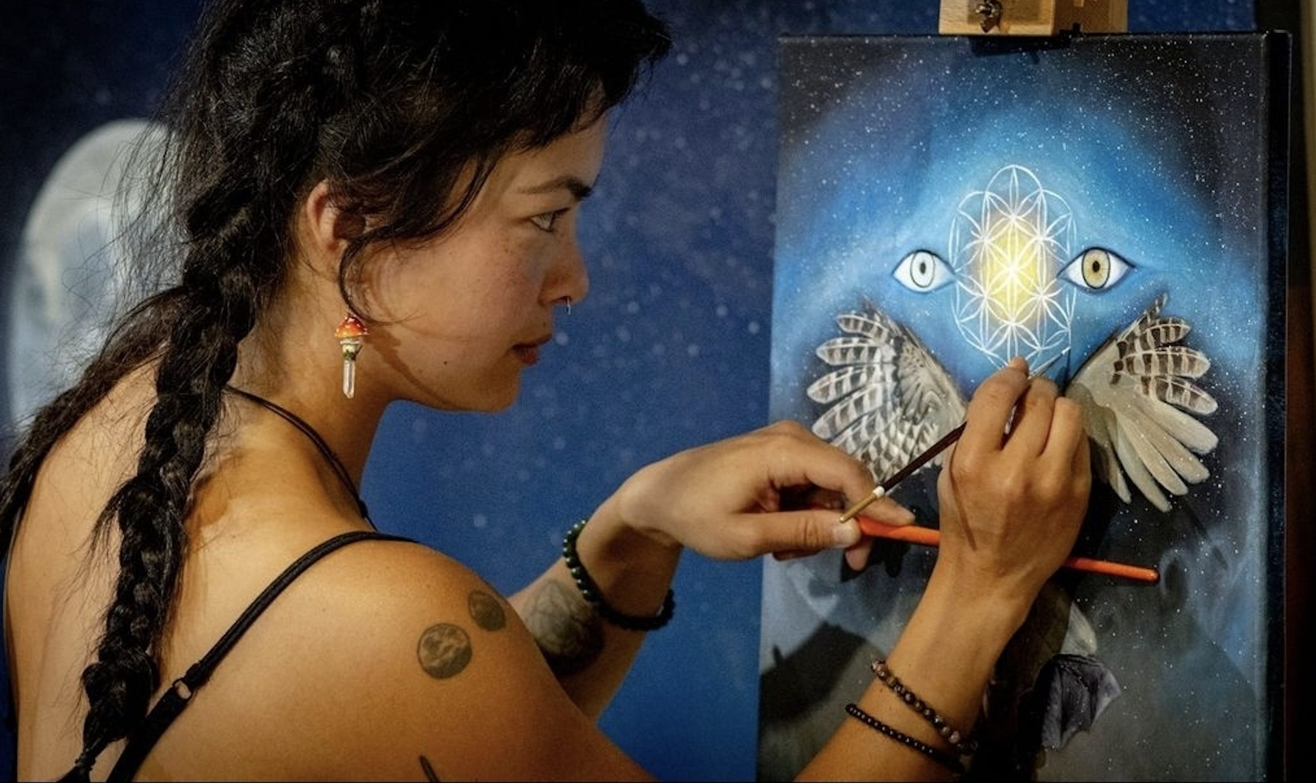 woman painting
