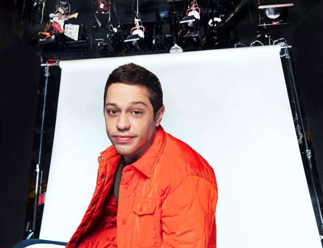 man in an orange jacket