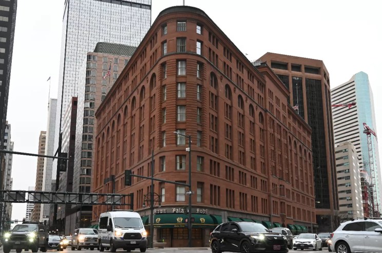 The Brown Palace Hotel.