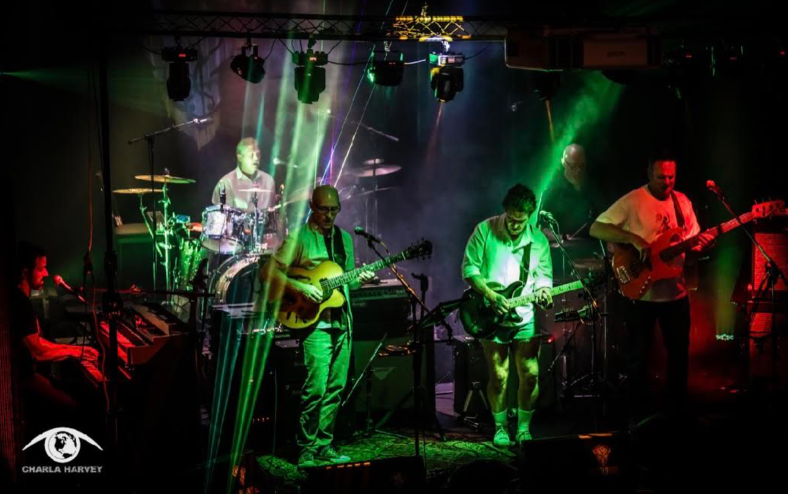 band performing on stage