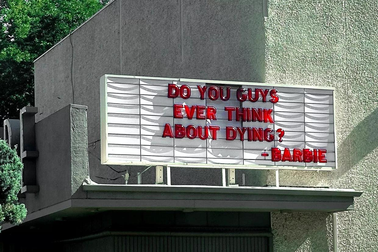marquee on old theater