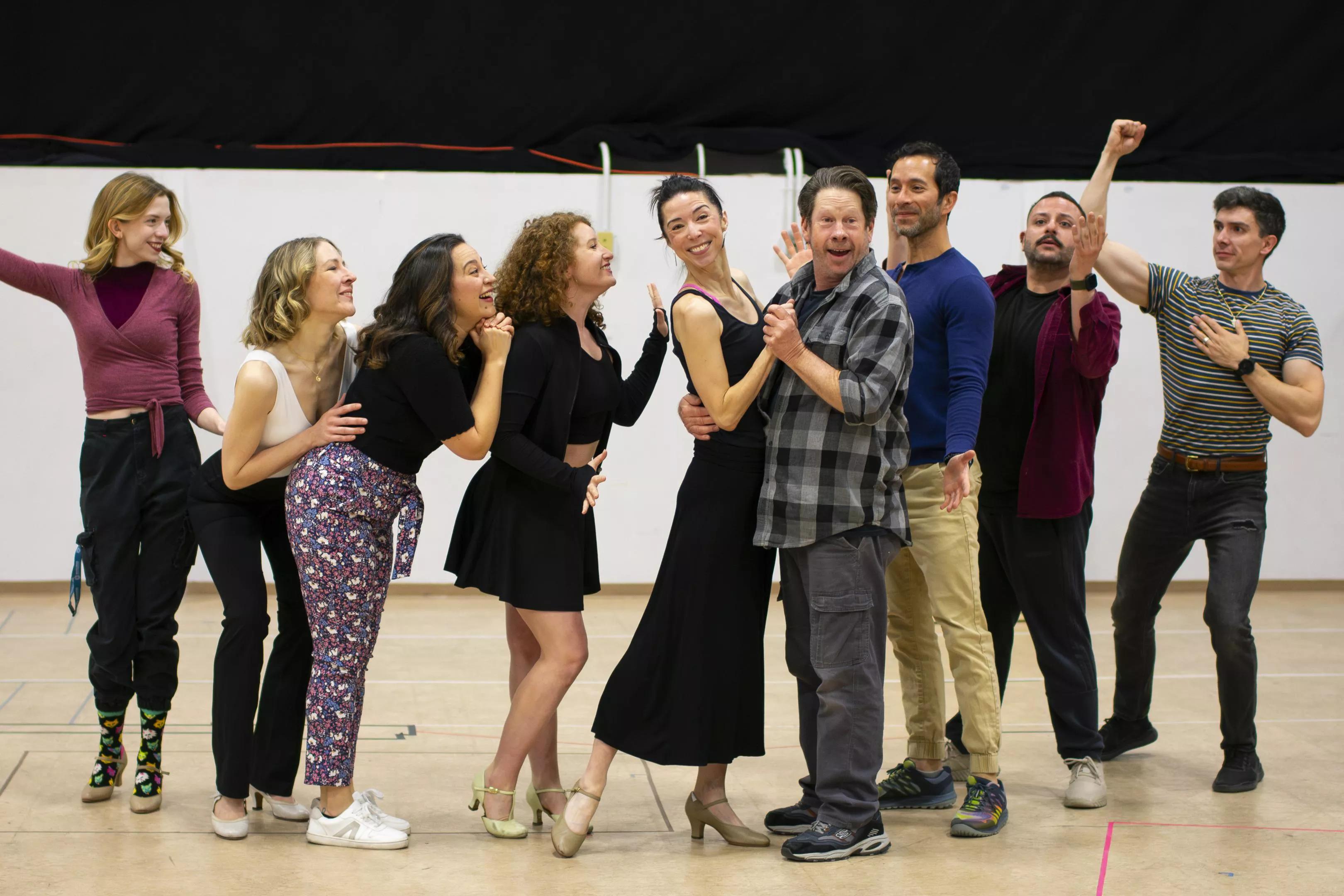 actors rehearsing in a rehearsal room