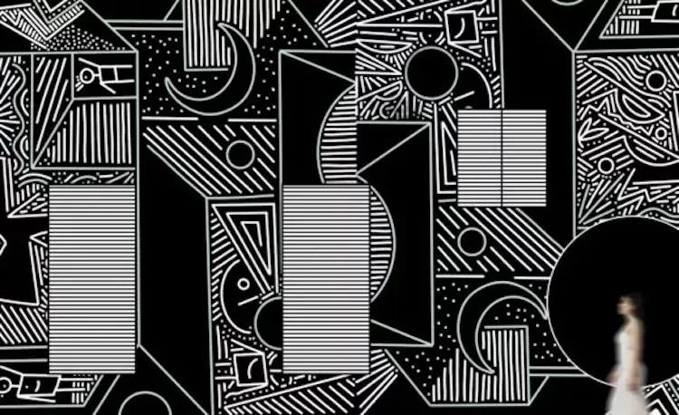 black and white art