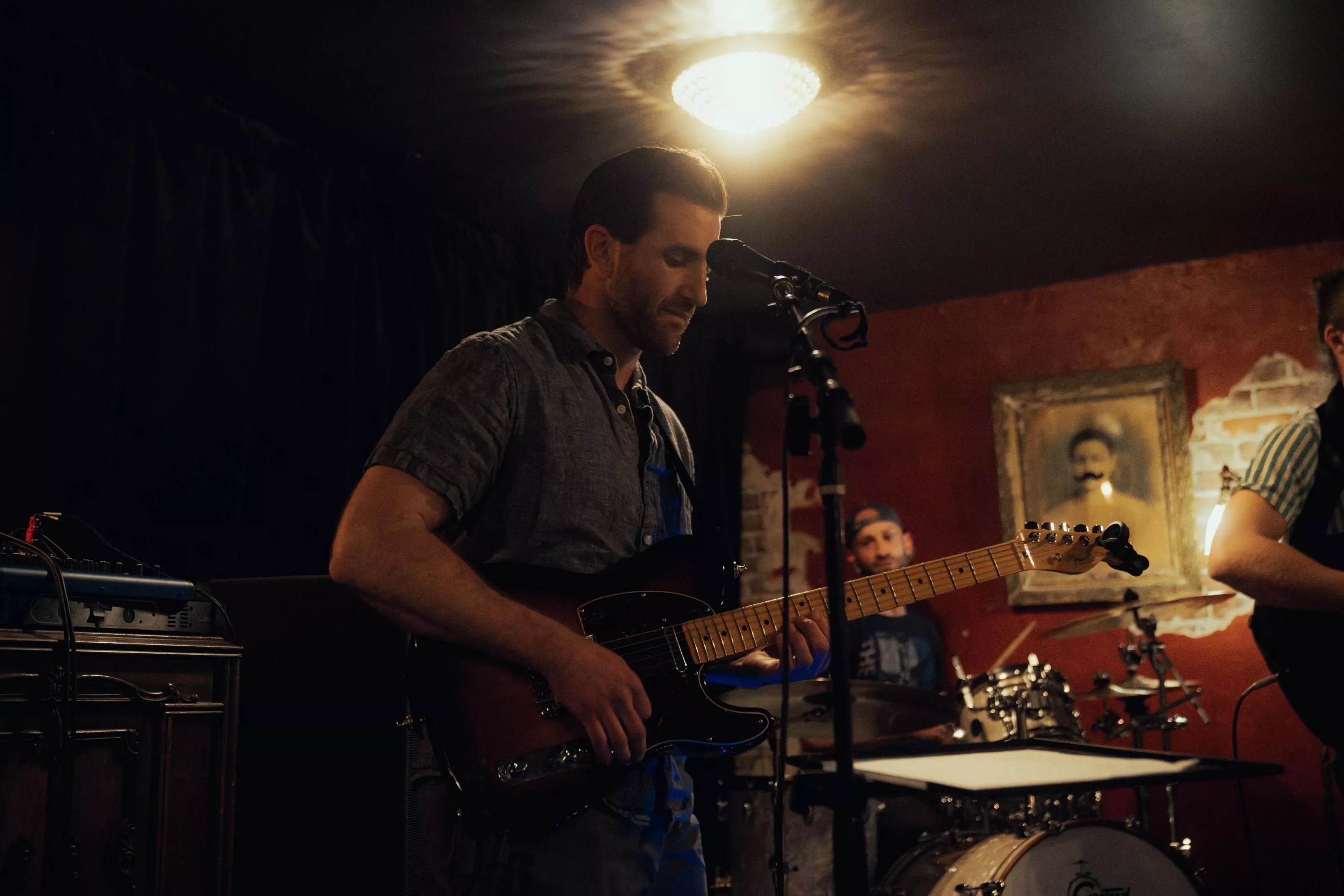 man playing guitar