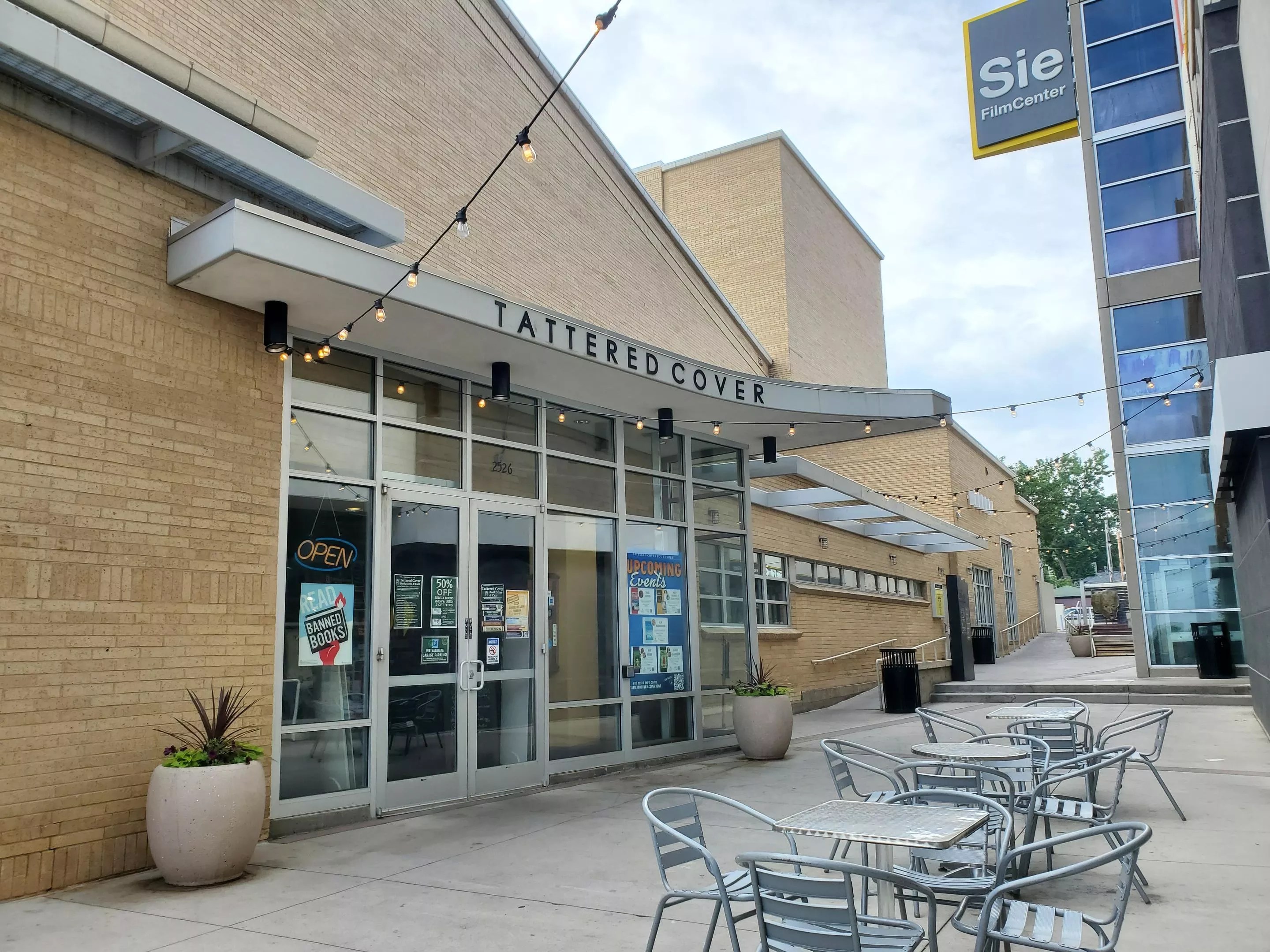 outside of building with cafe chairs