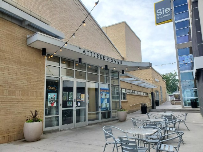 outside of building with cafe chairs