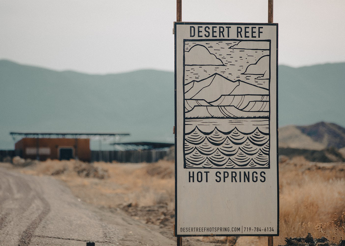 sign outside hot spring