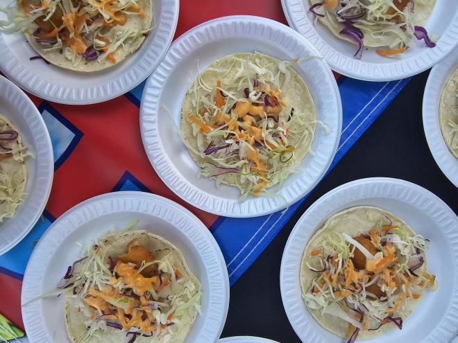 Fried fish tacos