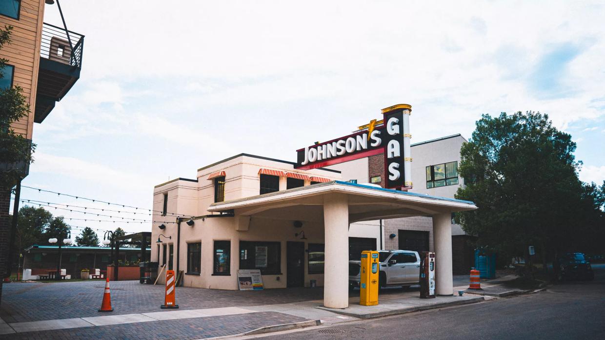 old gas station