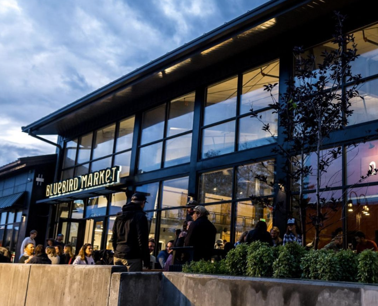 Food Hall exterior shot.