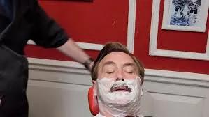 man getting shave