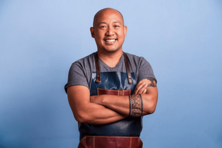 portrait of a man in an apron