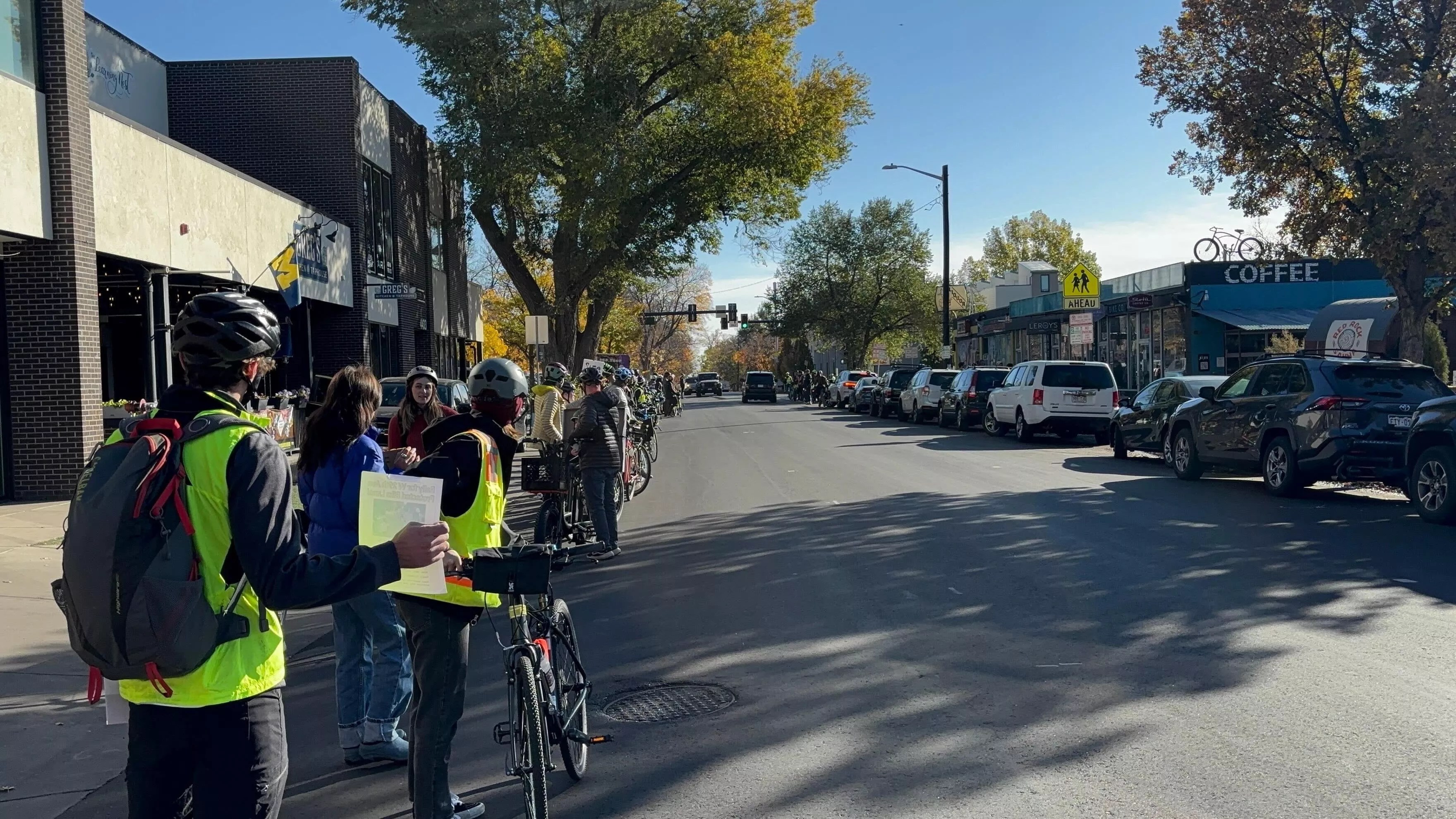 bicycle protesters