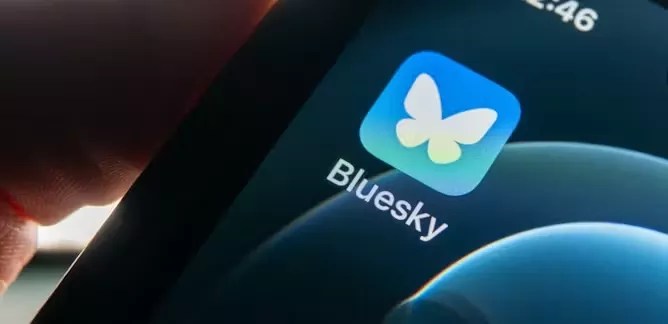 bluesky on phone