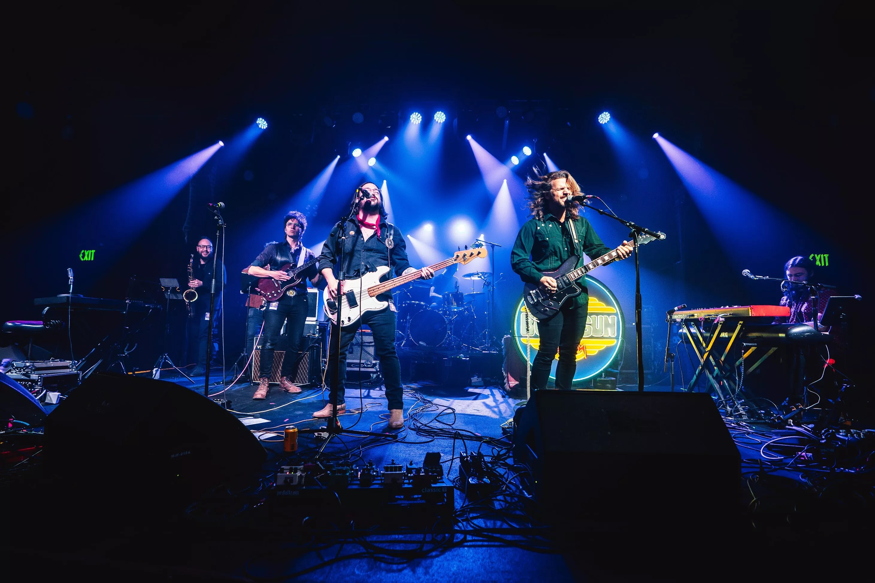 band performing on stage