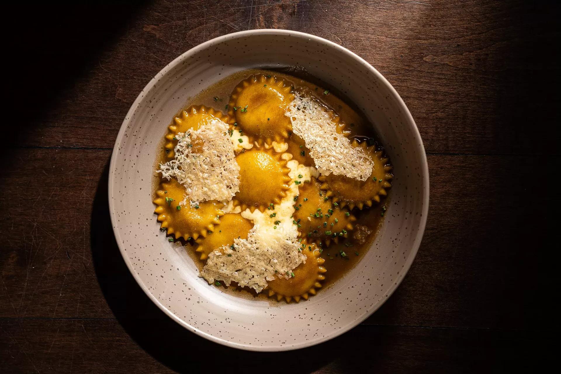 french onion ravioli