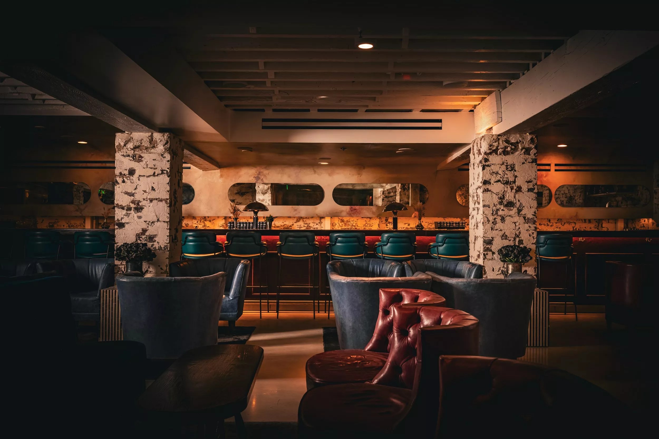 an empty bar