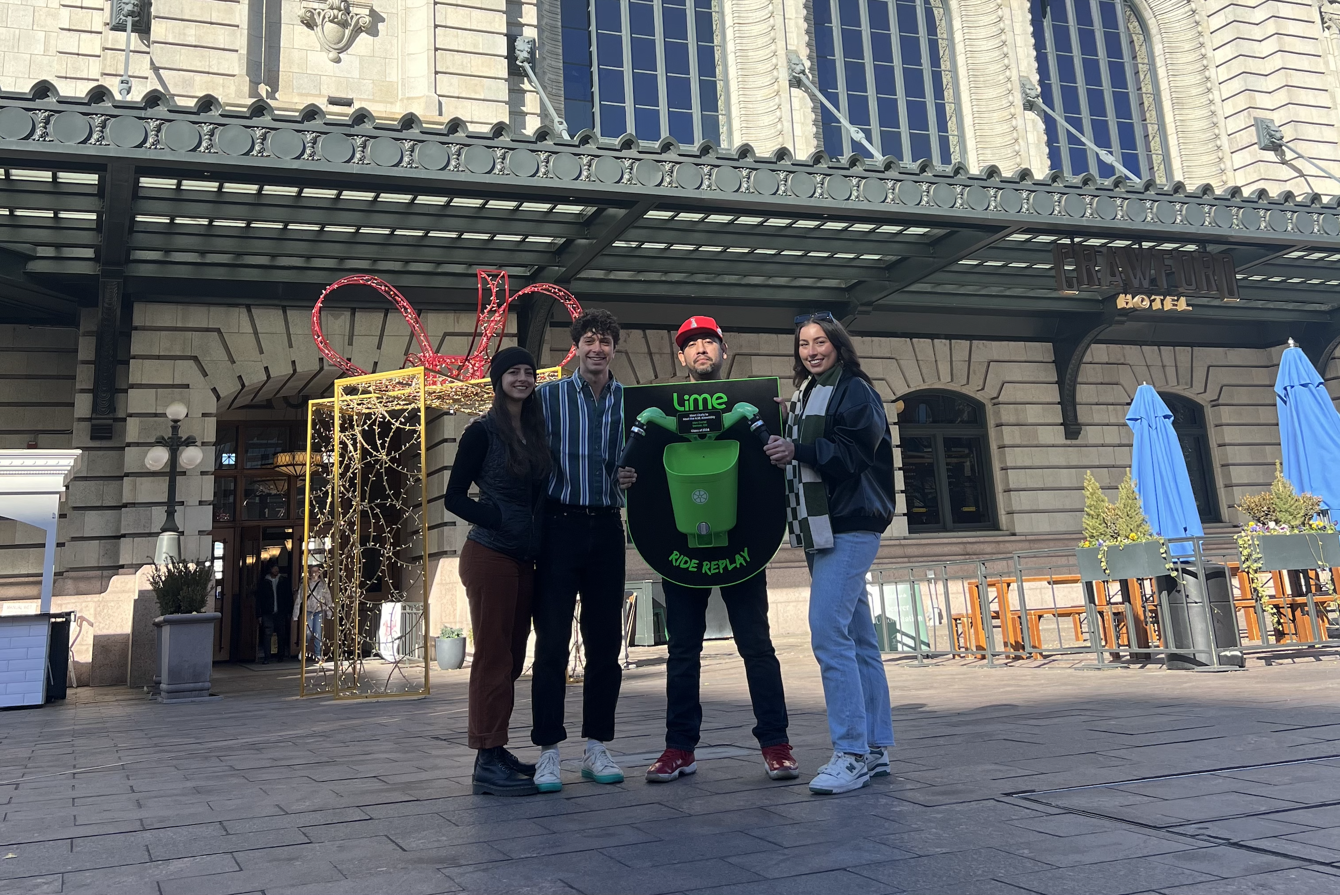 People in front of Union Station