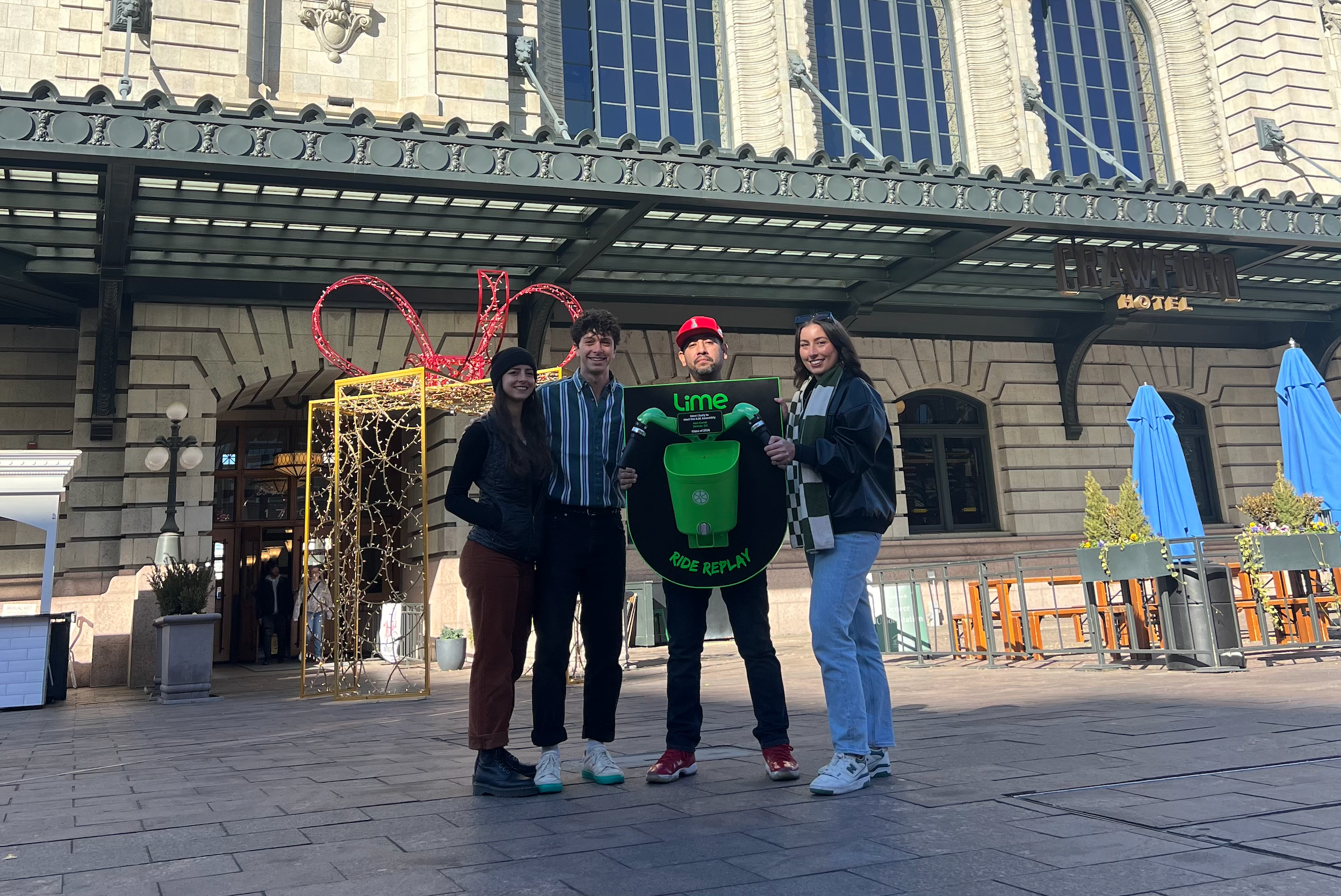 People in front of Union Station