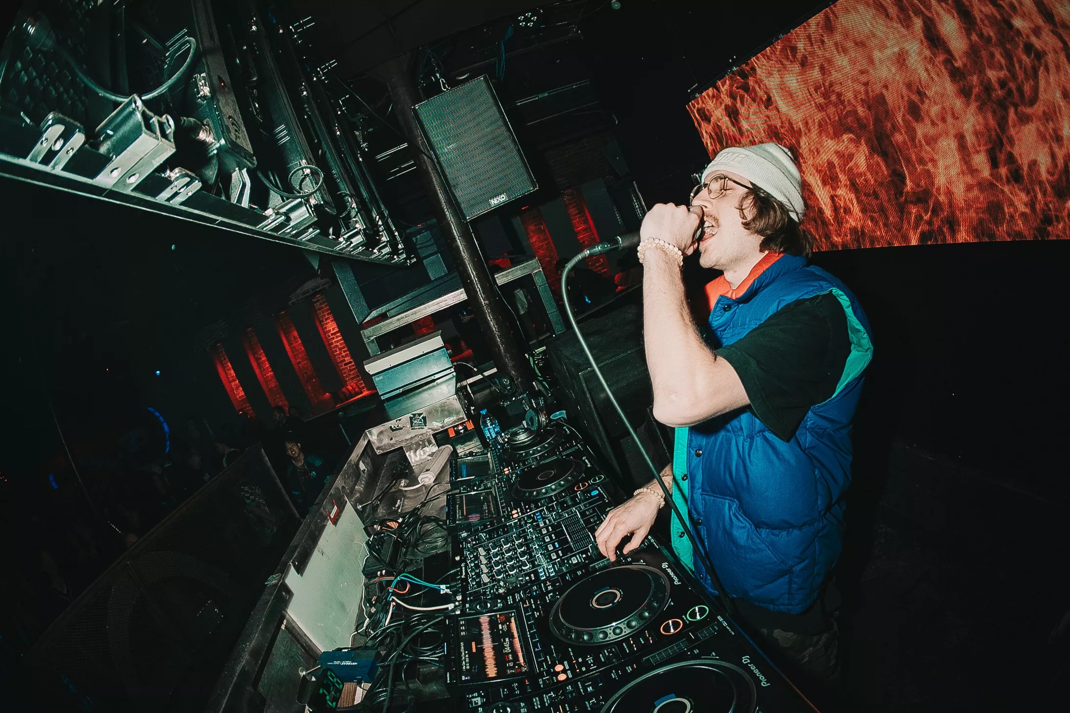 DJ in DJ booth