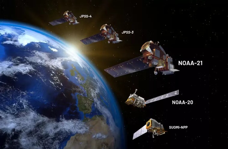 satellites over earth