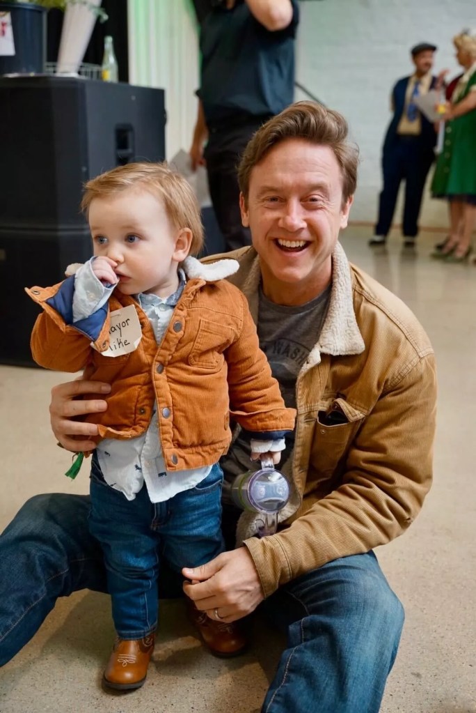 A man with a baby