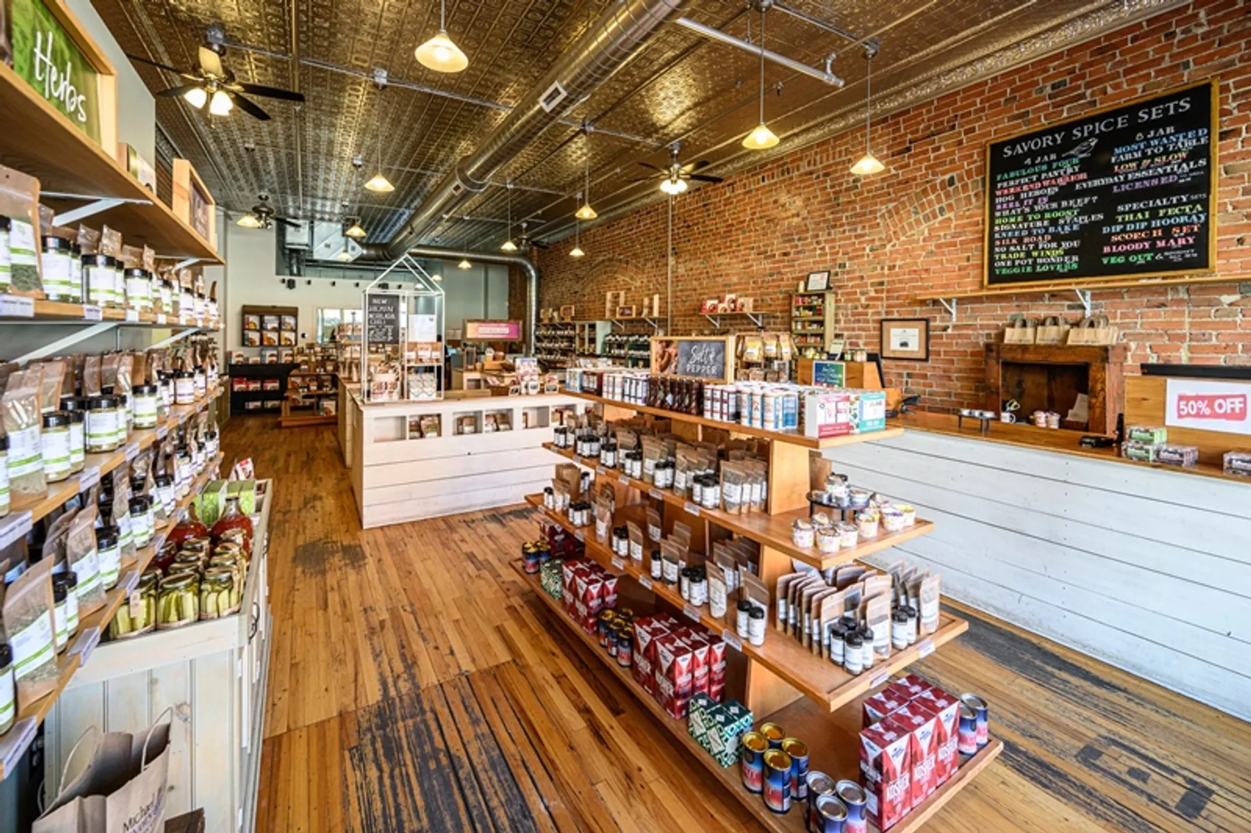 store filled with spices