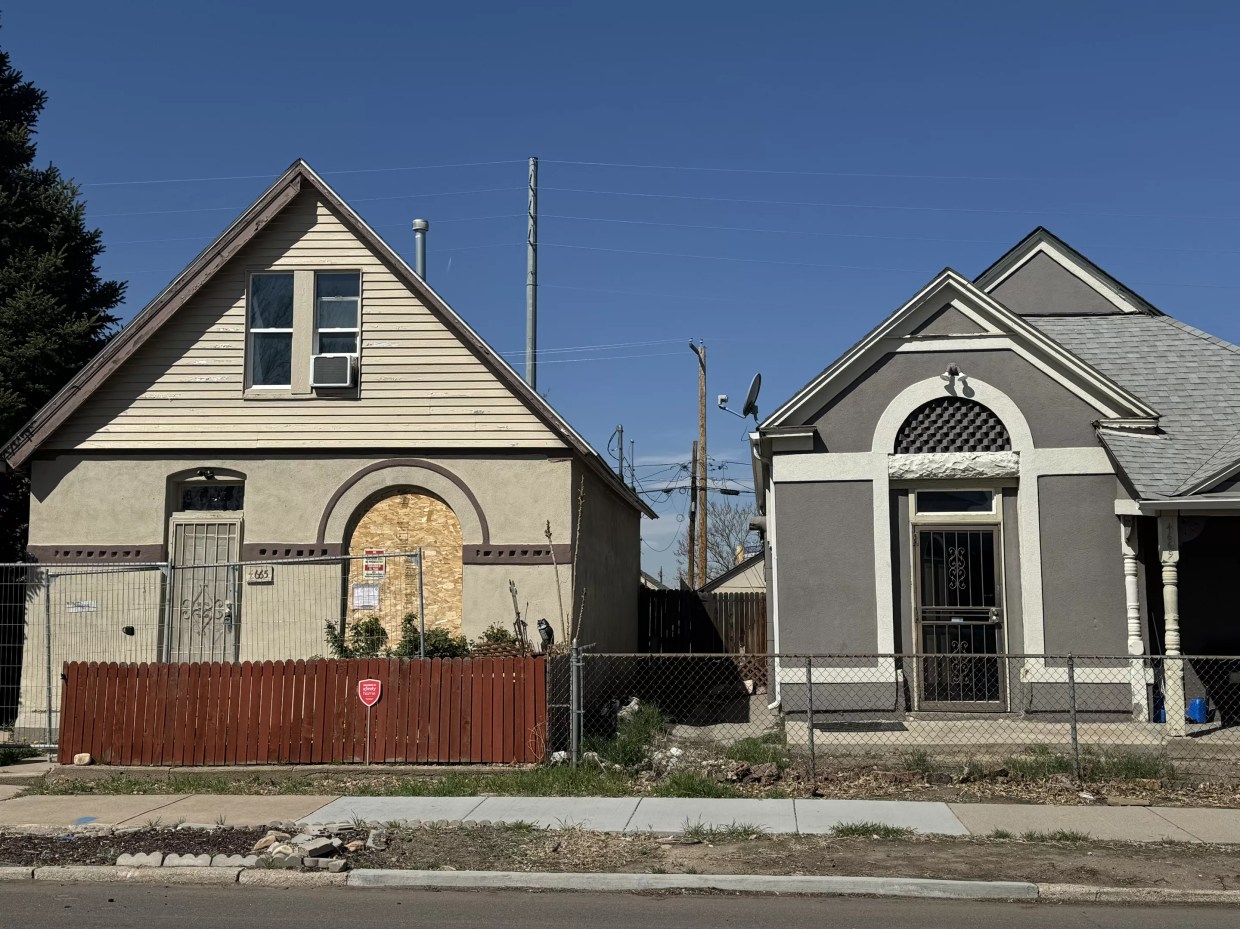 vacant home next to occupied home in denver