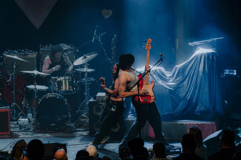 Tiny Tomboy artists performing back-to-back.