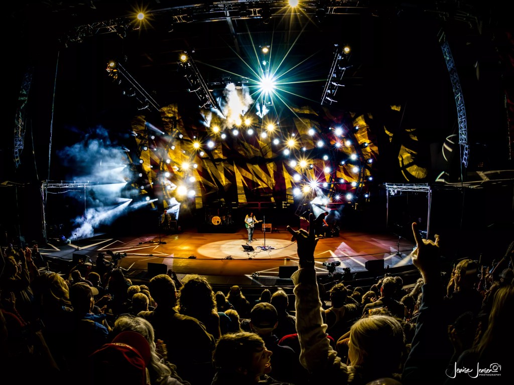 Big Head Todd and the Monsters performing at Red Rocks