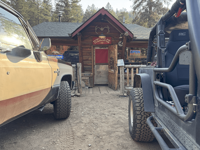 Bucksnort Saloon parking lot