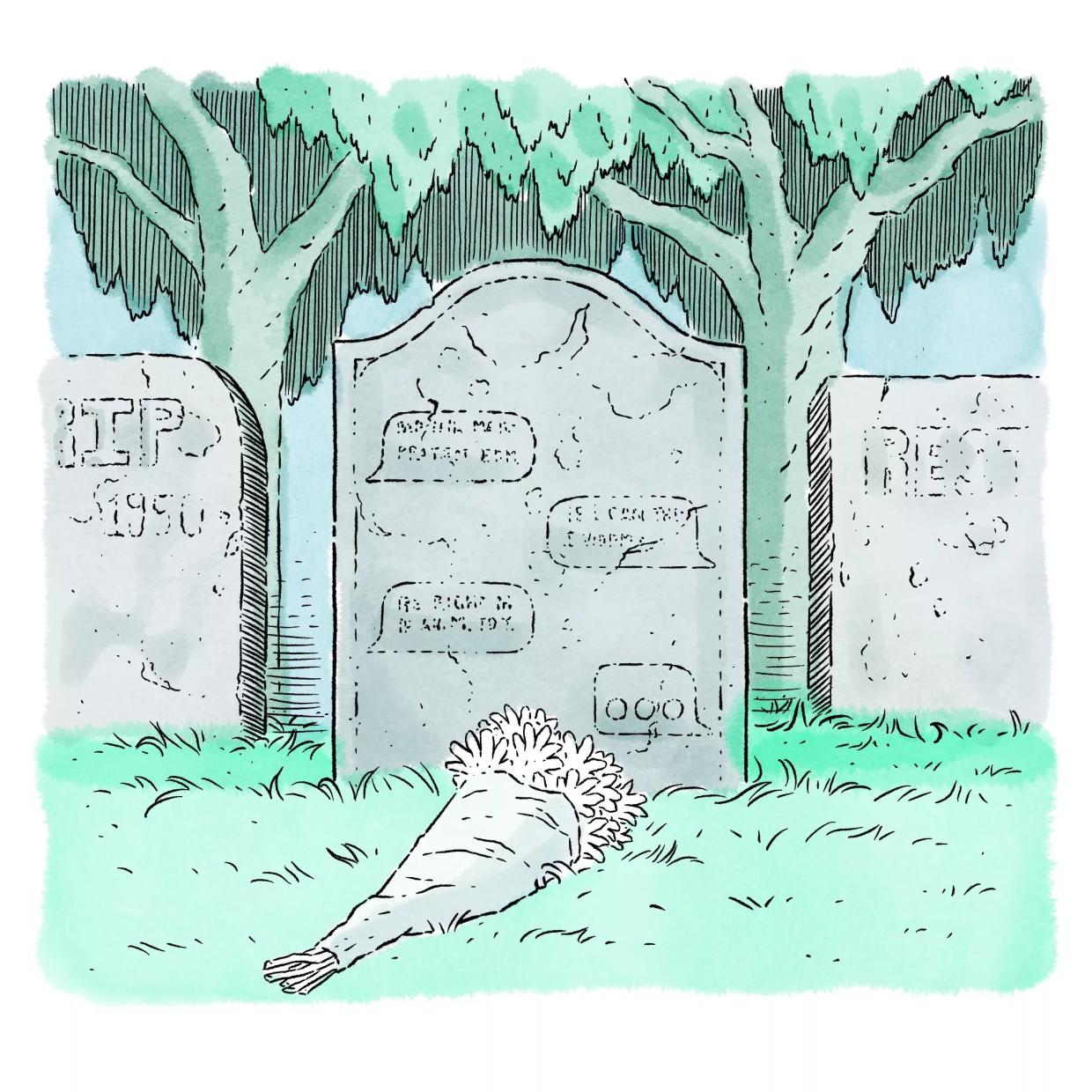 illustration of AI ghost