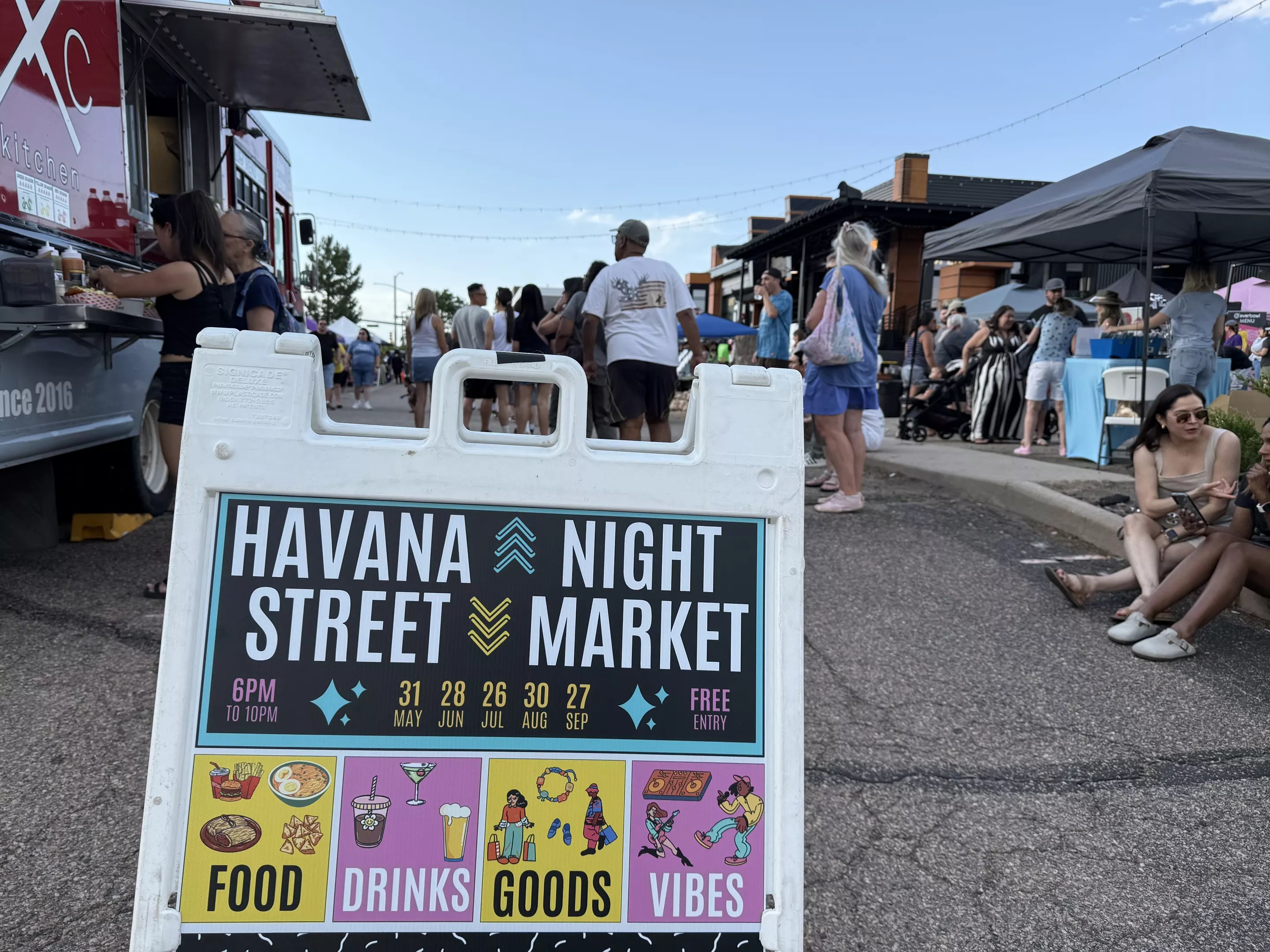 Night Market sign