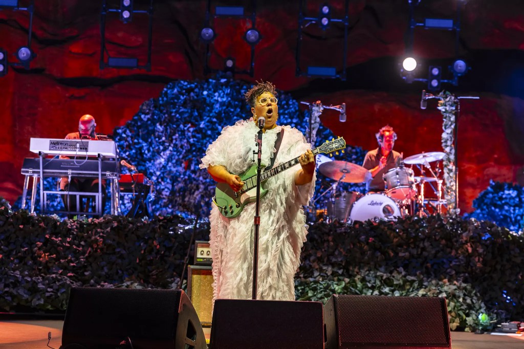 Alabama Shakes performed on stage at Red Rocks on Sunday, July 20, 2025.