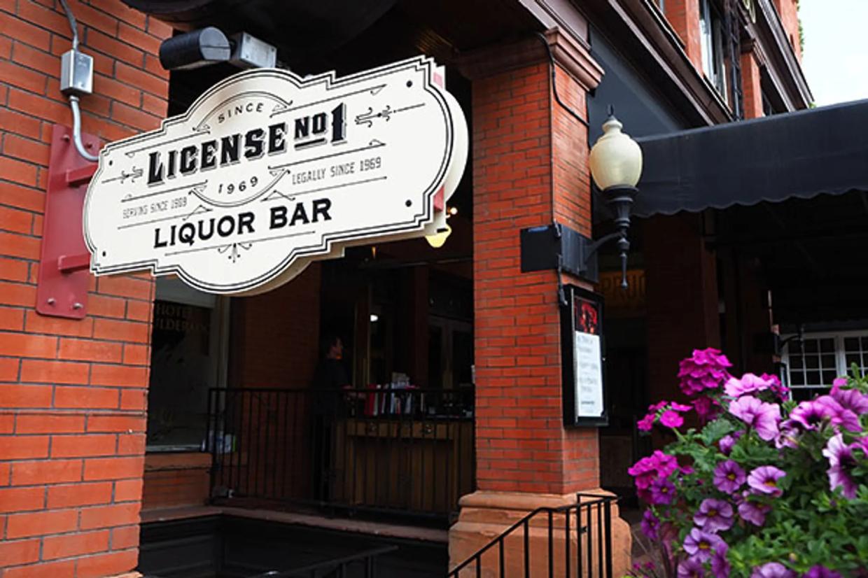 sign outside old bar