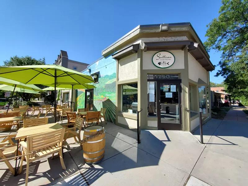outside of restaurant with patio.