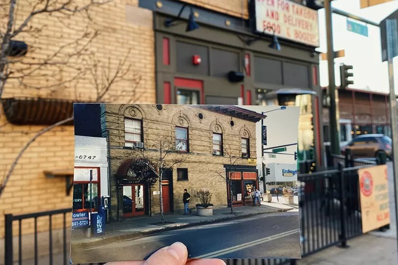 restaurant building then and now.