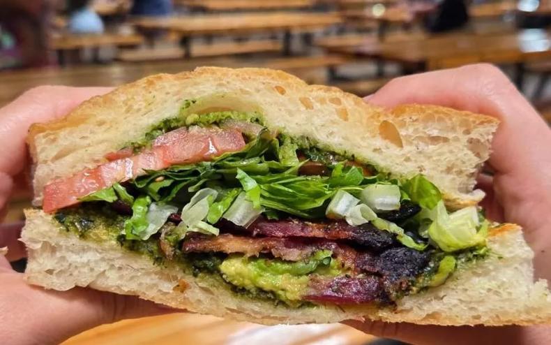 sandwich in hands