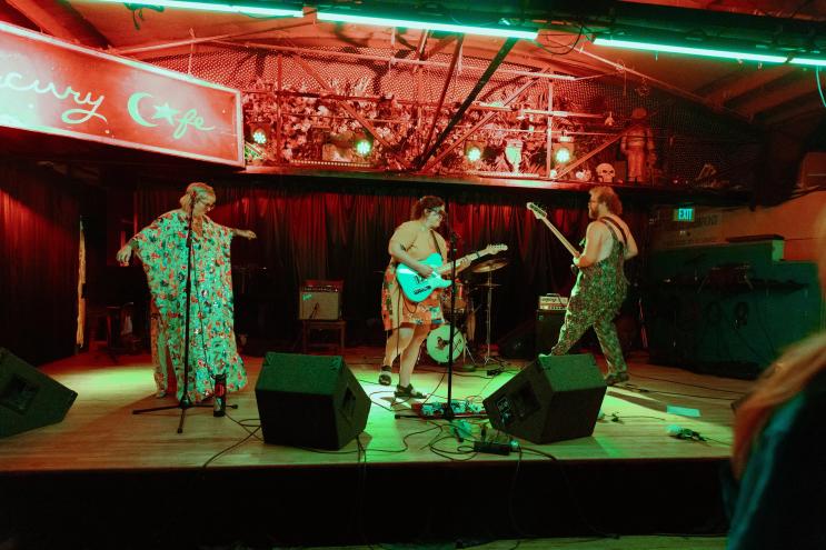 band performing on stage