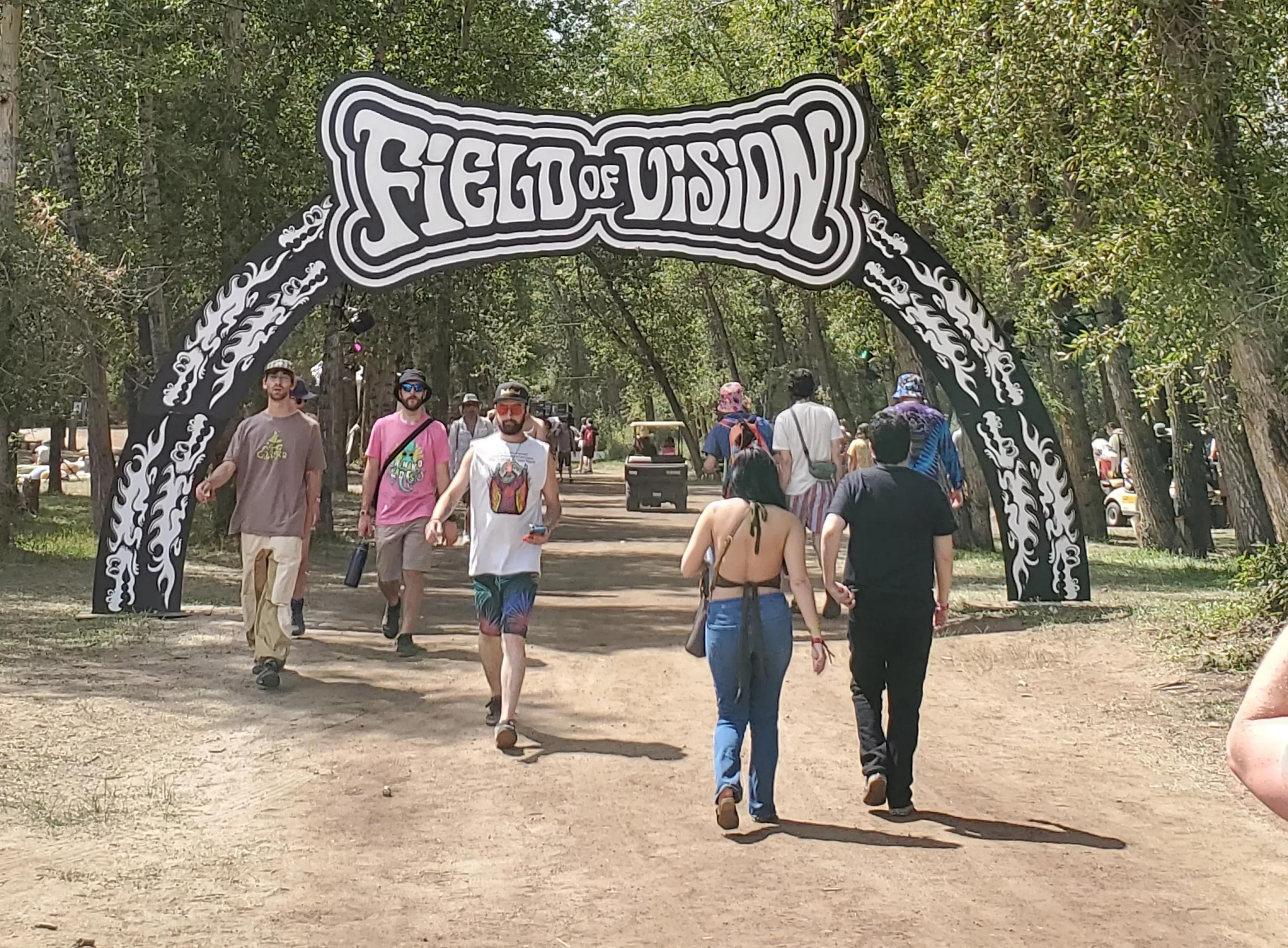 entering music festival