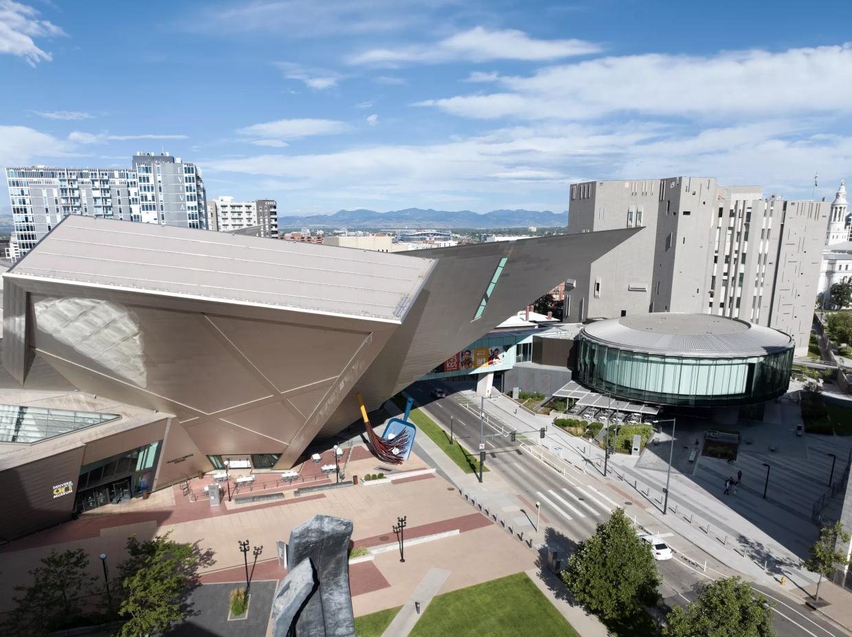 the exterior of the Denver Art Museum
