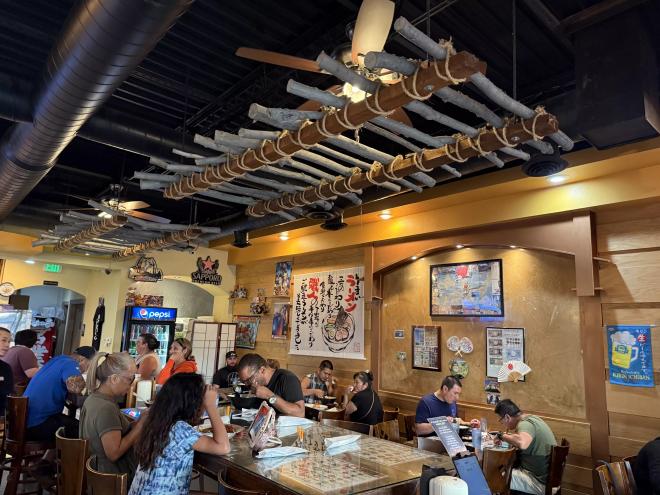 interior of a Japanese restaurant